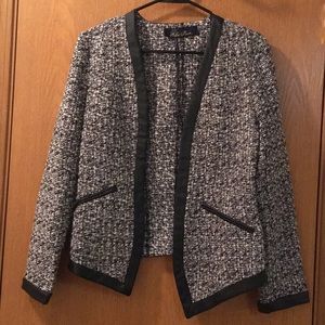 Retro Black and White Blazer